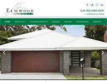 Tablet Screenshot of elmwoodhomes.com.au